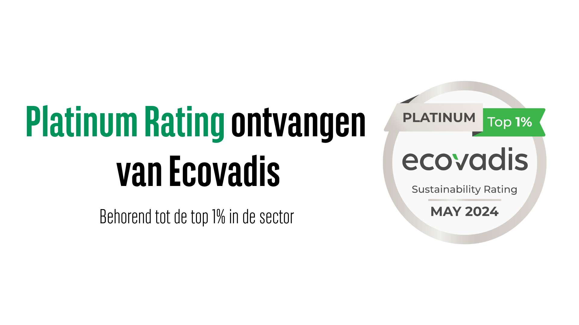 EcoVadis Platinum Rating MVO
